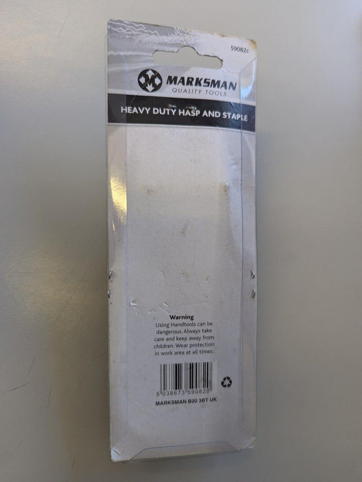 Marksman Heavy Duty Hasp & Staple 1.5" x 4.5"