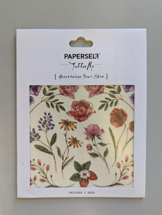 Paperself LITTLE GARDEN TEMPORARY TATTOO - Flowers