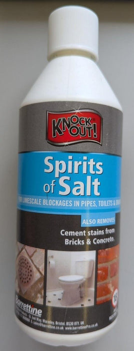 New Spirits Of Salt Unblocks Pipes, Toilets & Drains - 500 ml  Limescale Remover