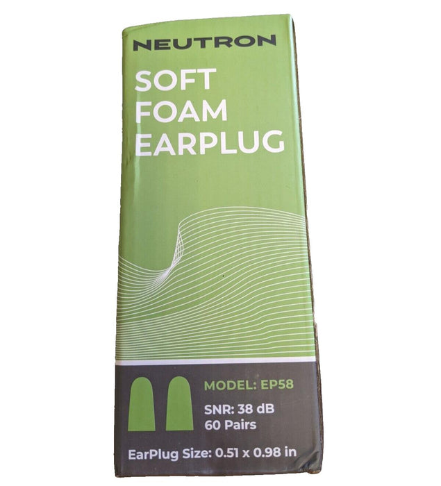 Neutron Soft Foam Earplugs Model EP58