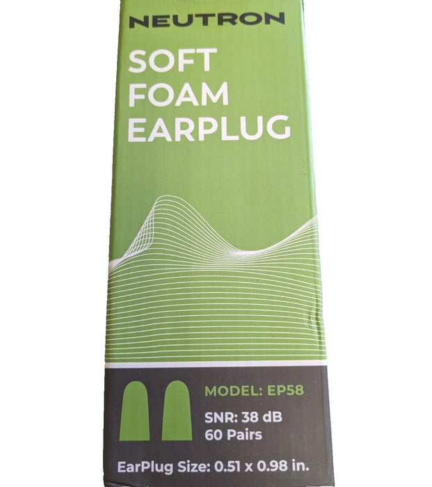 Neutron Soft Foam Earplugs Model EP58