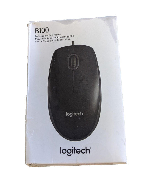 Logitech B100 Full Sized Corded Mouse