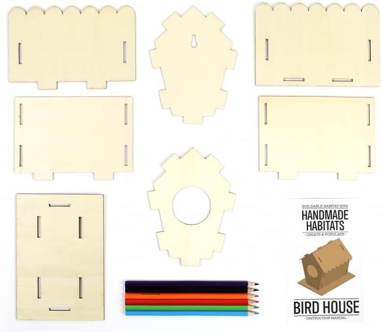 Handmade Habitats Personalised Bird House Kit