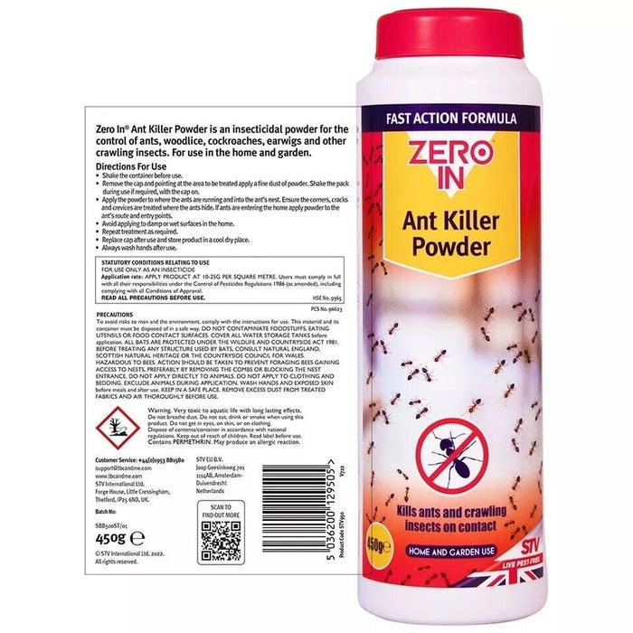 Zero In Ant Killer Powder Insect Killer Powder Indoor & Outdoor  450g