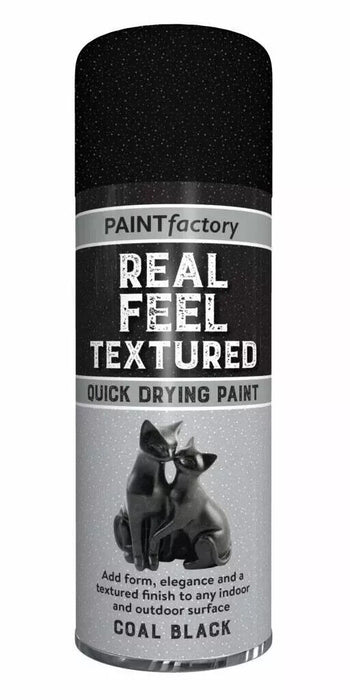 TEXTURED SPRAY PAINT REAL FEEL AEROSOL PRIMER MATT GLOSS WOOD METAL PLASTIC NEW