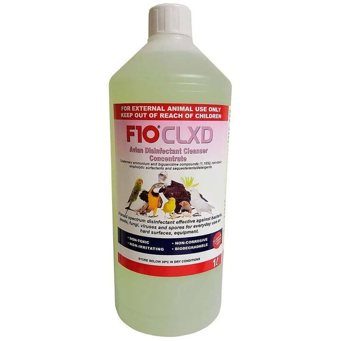 F10 CLXD Avian Disinfectant Cleanser Concentrate 1 Litre