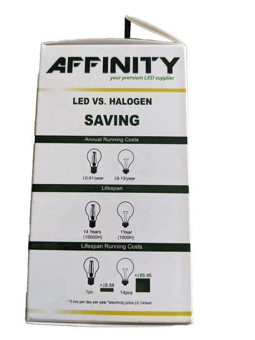 3 PACK OF AFFINITY LED WARM WHITE BULBS 40W