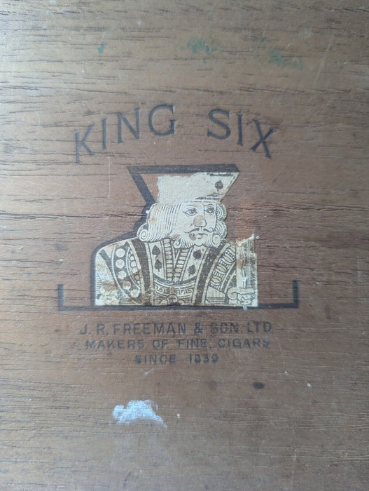 King Six JR Freeman & Sons Cigar Box