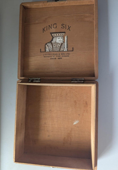 King Six JR Freeman & Sons Cigar Box