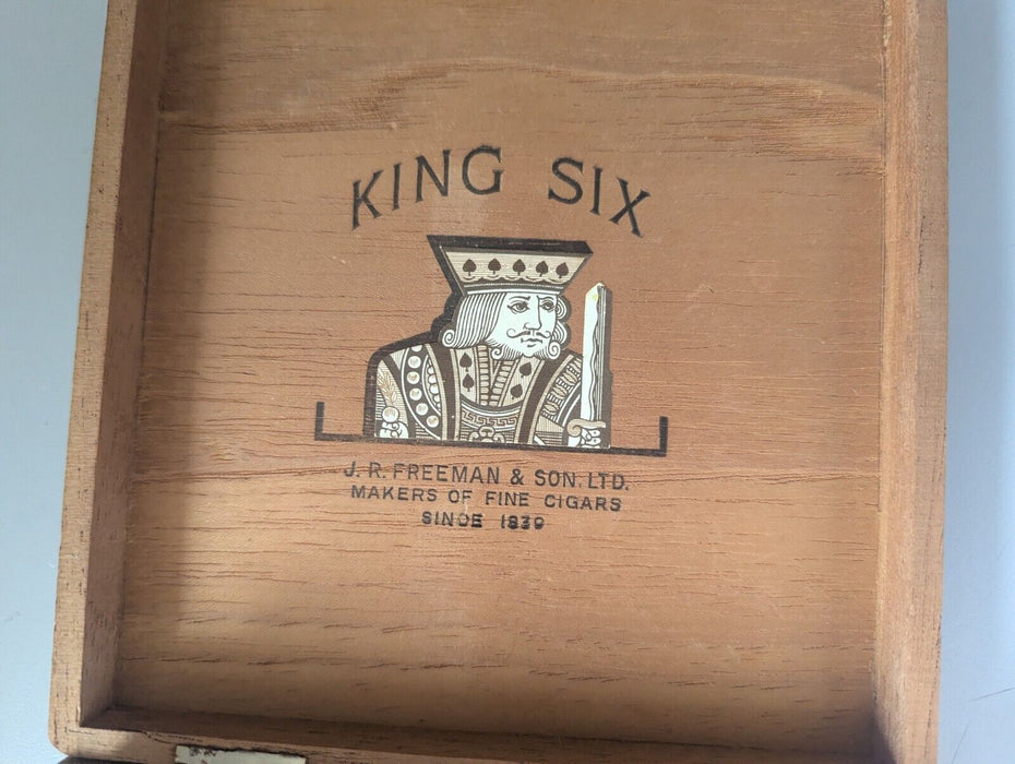 King Six JR Freeman & Sons Cigar Box