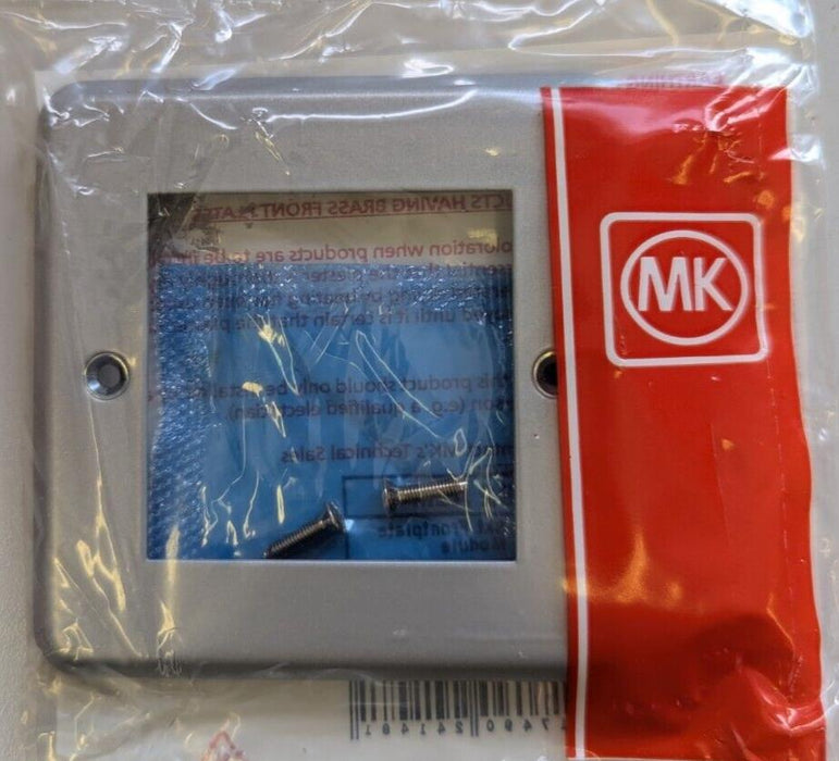 MK K292 ALM Metalclad  1G Data Skt Frontplate 2 Module - Pack of 9