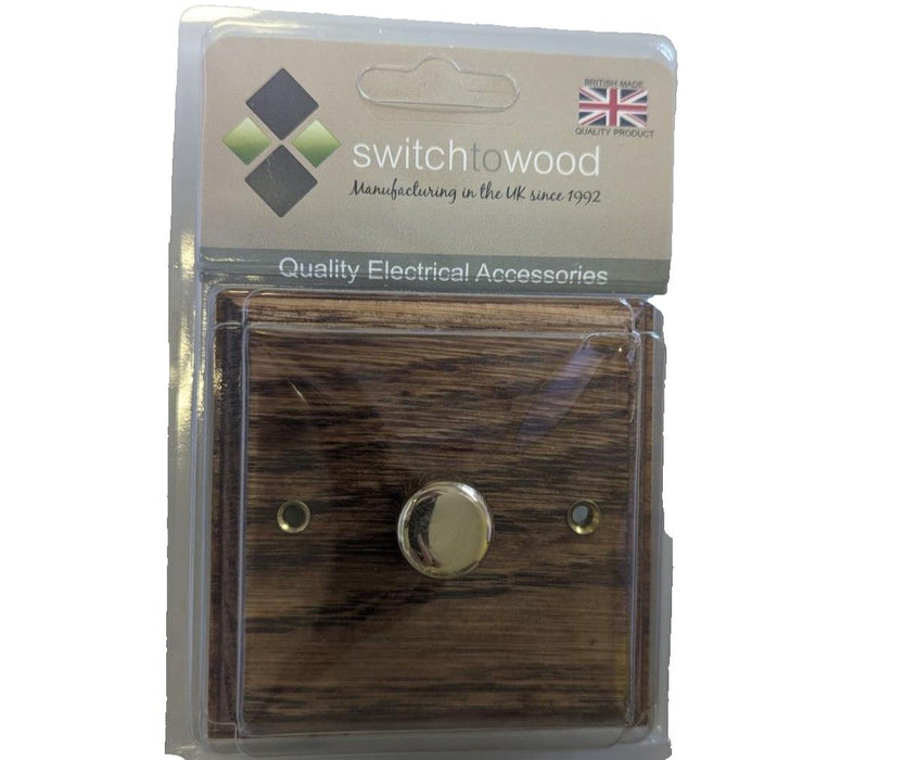 Light Switch Dimmable Wooden Finish