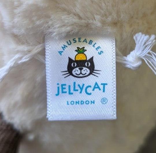 Jellycat Medium Amuseable Moon. White. Baby Safe