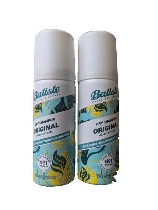 Batiste Original Classic Fresh Dry Shampoo 50ml x2