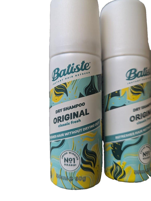 Batiste Original Classic Fresh Dry Shampoo 50ml x2