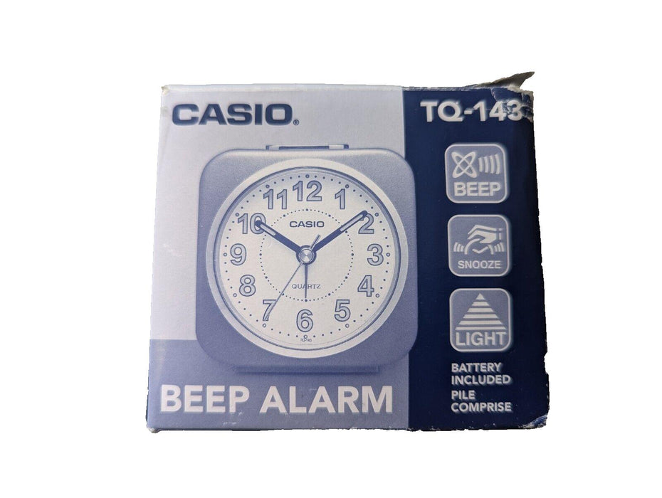 Casio TQ-143 Alarm Clock Black