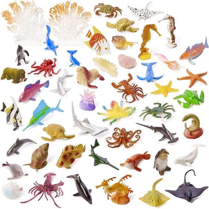 50 Sea Animal Figures Toys for Kids