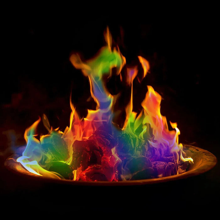 Magic Neon Flames Colour Changing Mystical Fire Bonfire Sachet 25gFire Pit