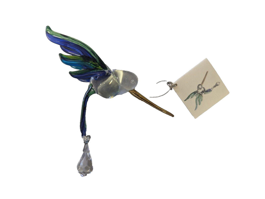 Wild Things Handmade Fantasy Glass Hummingbird Peacock Gift