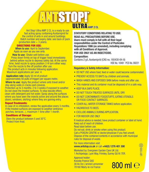 Home Defence Ant Stop Ultra Gun Spray, Red 800ML