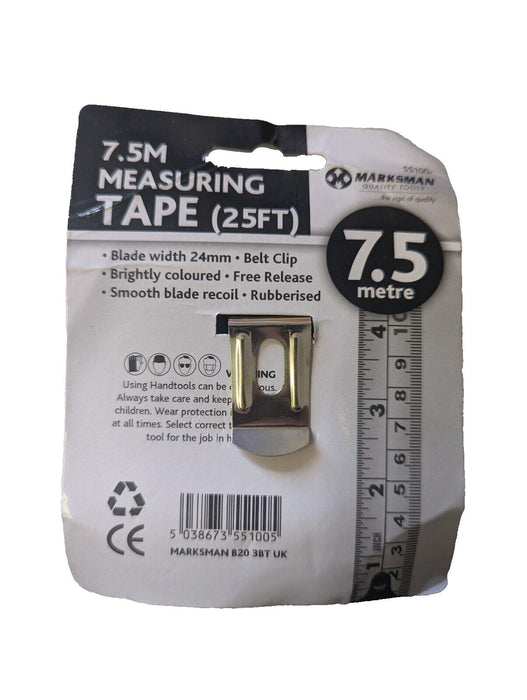 Marksman Measuring Tape 7.5m