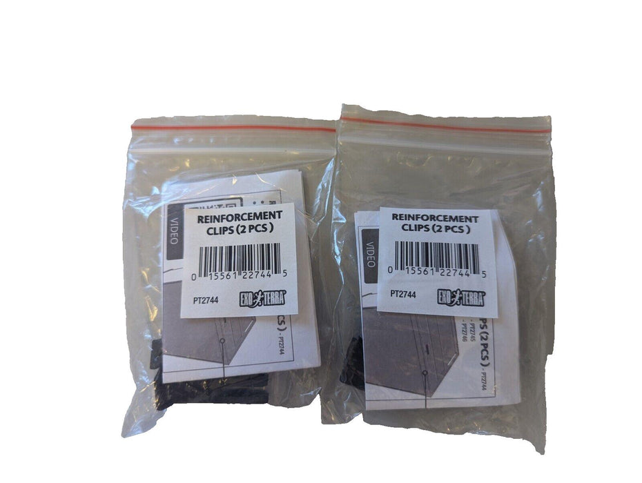 Exo Terra Reinforcement Clips 2 pieces per pack. 2 packs