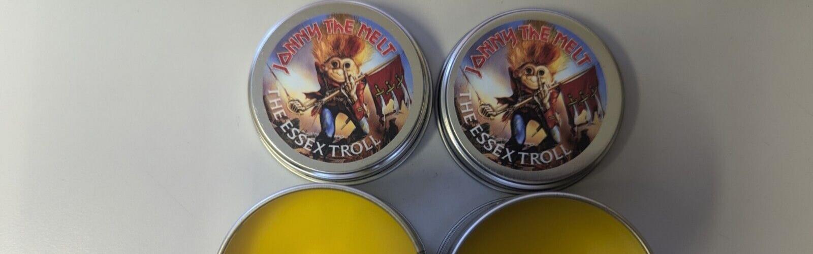 Johnny The Melt The Essex Troll Lemon Candle x2