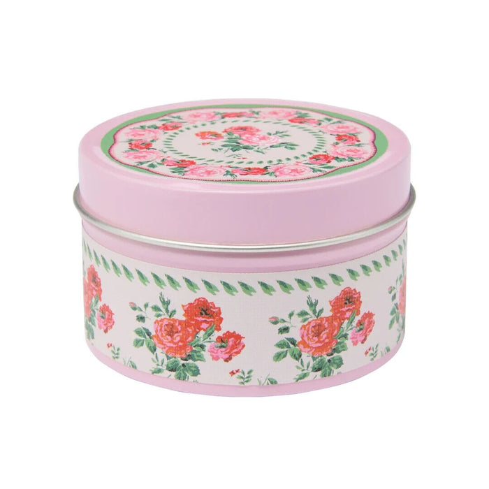 Cath Kidston Coming Up Roses Pink Candle Tin 100g