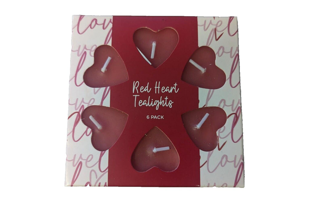 Red Heart Tealights 6 pack