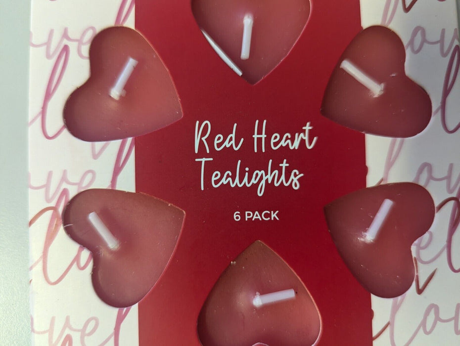 Red Heart Tealights 6 pack