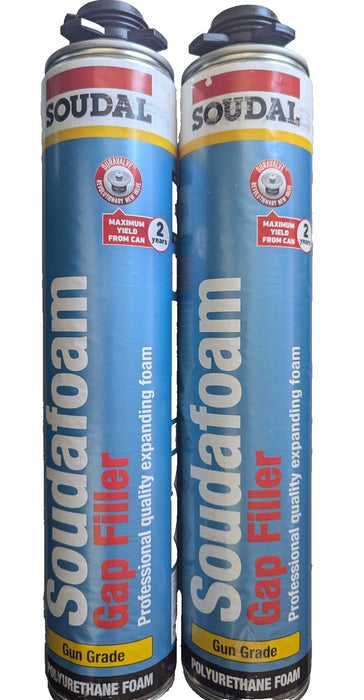 Soudal Soudafoam Gap Filler, Gun Grade, 750ml x 2