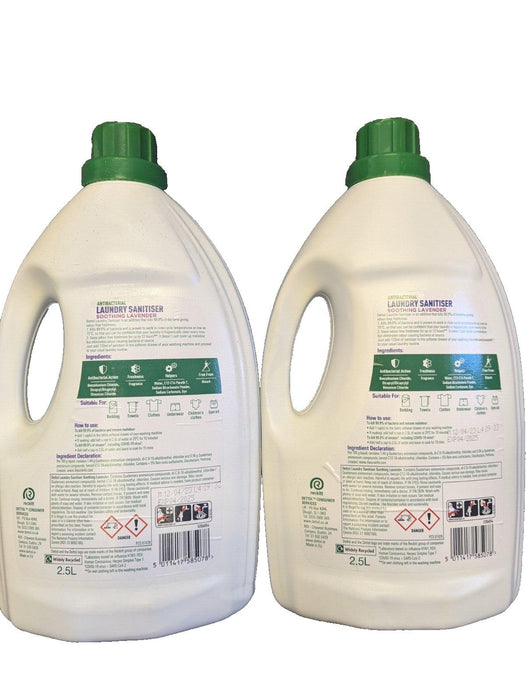 Dettol Antibacterial Laundry Cleaner Lavender 2.5L x2