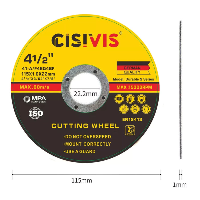 Cisivis 4 1/2 Cutting wheel (10 in pack)