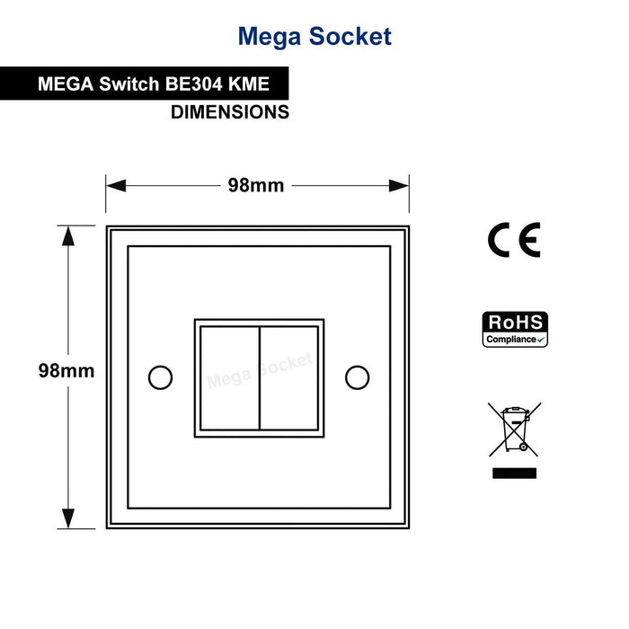 Mega Switch Two Way Brass