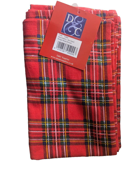 Scott Inness Royal Stewart Tea Towel Tartan (Free Tartan Tissues)