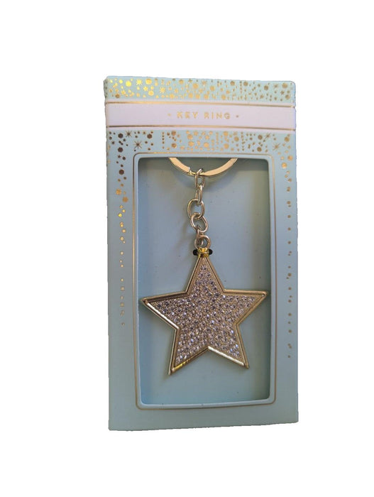 Glam Keyring Gold Star