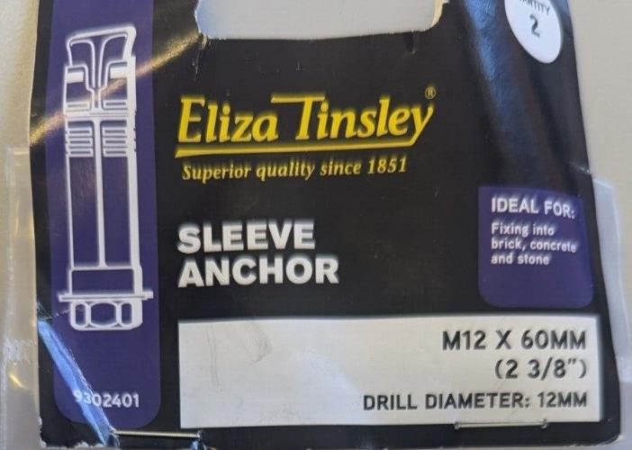 Eliza Tinsley Sleeve Anchor M12 X 60mm