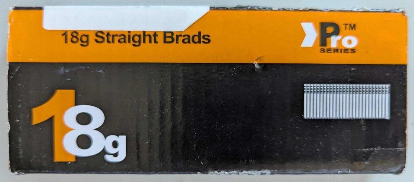 Pro Series - 18G Straight Brads - Qty 1500 - Size 20mm