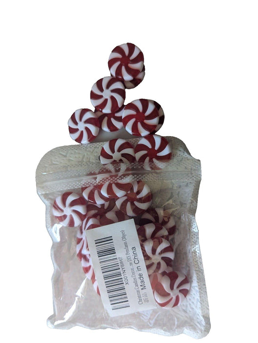 Christmas Red & White Counters Decor 30pcs