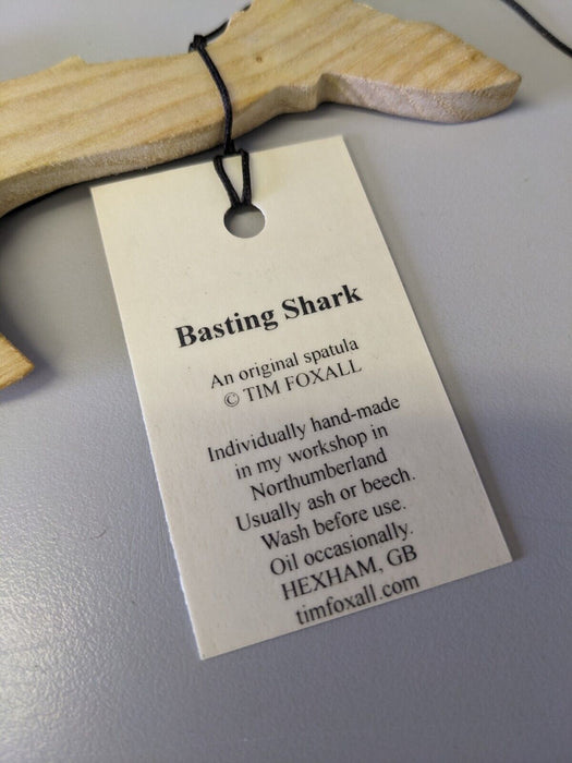 Wooden Spatula Handmade by Tim Foxall Basting Shark Shape