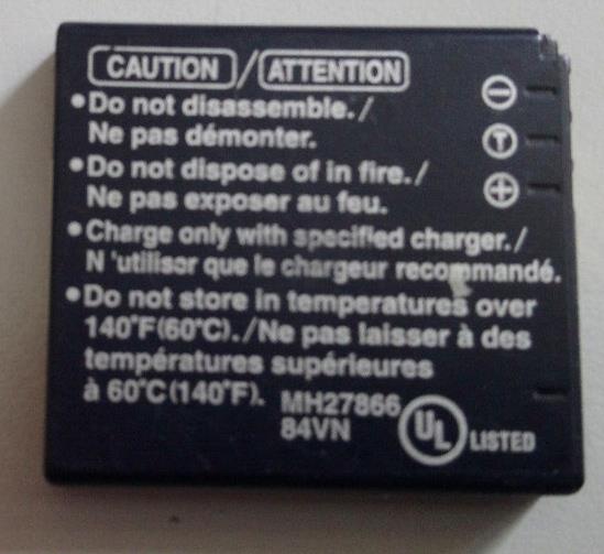 Used Lumix Battery for Panasonic DMW-BCE10PP 1000mAh