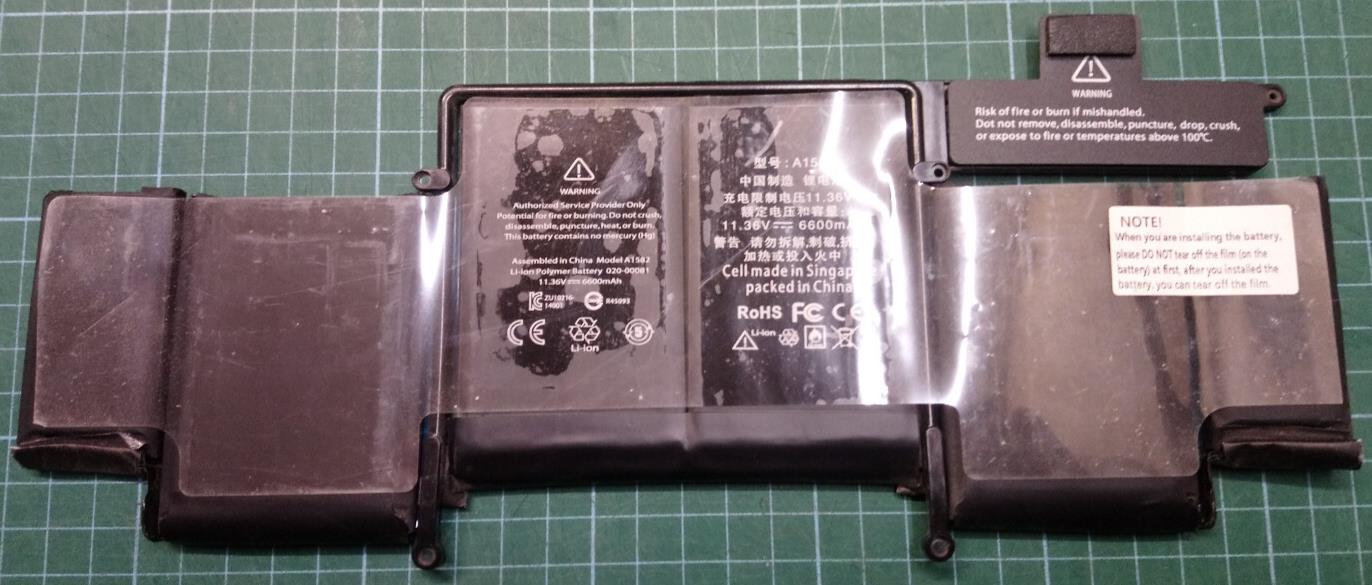 Used A1582 Battery for MacBook Pro Retina 13” A1493 A1502 2013 2014 2015 6600mAh