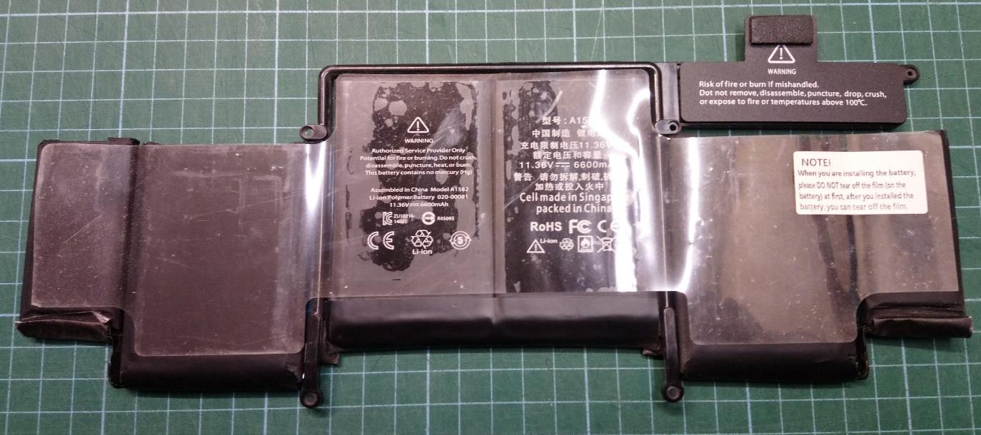 Used A1582 Battery for MacBook Pro Retina 13” A1493 A1502 2013 2014 2015 6600mAh