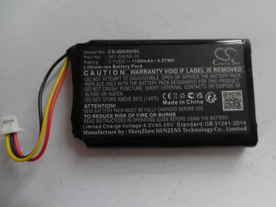 Rechargeable Battery For RoHS Garmin 361-00056-00 1100mAh Li-ion