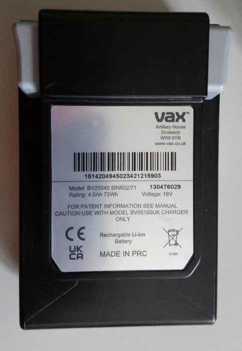 Vax OnePWR Vacuum Cleaner Battery 4000mAH