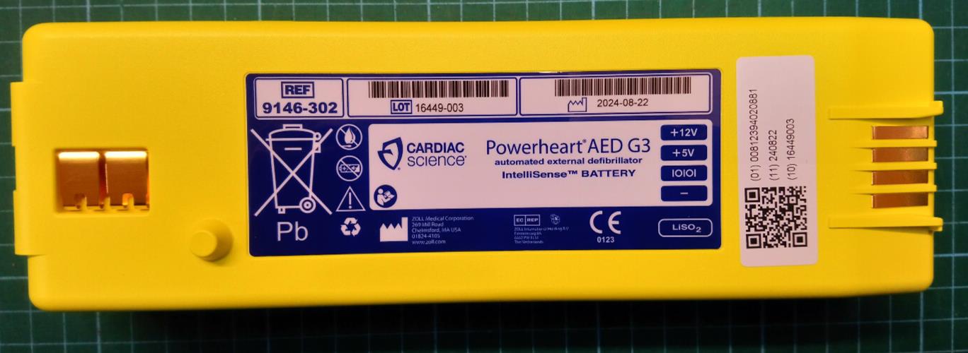 Cardiac Science Powerheart AED G3 Battery 9146-302