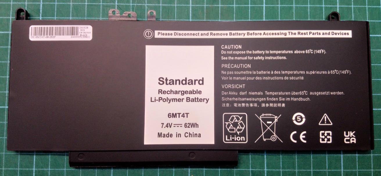6MT4T Battery For Dell Latitude E5570 E5270 E5470 Notebook Battery TXF9M 0TXF9M