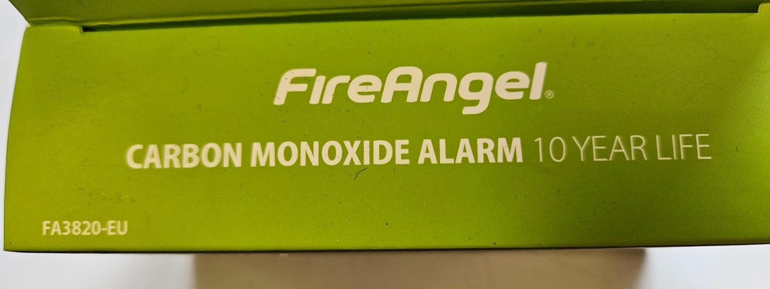 Brand New FireAngel FA3820‑EU 10‑Year Battery Carbon Monoxide Detector Alarm