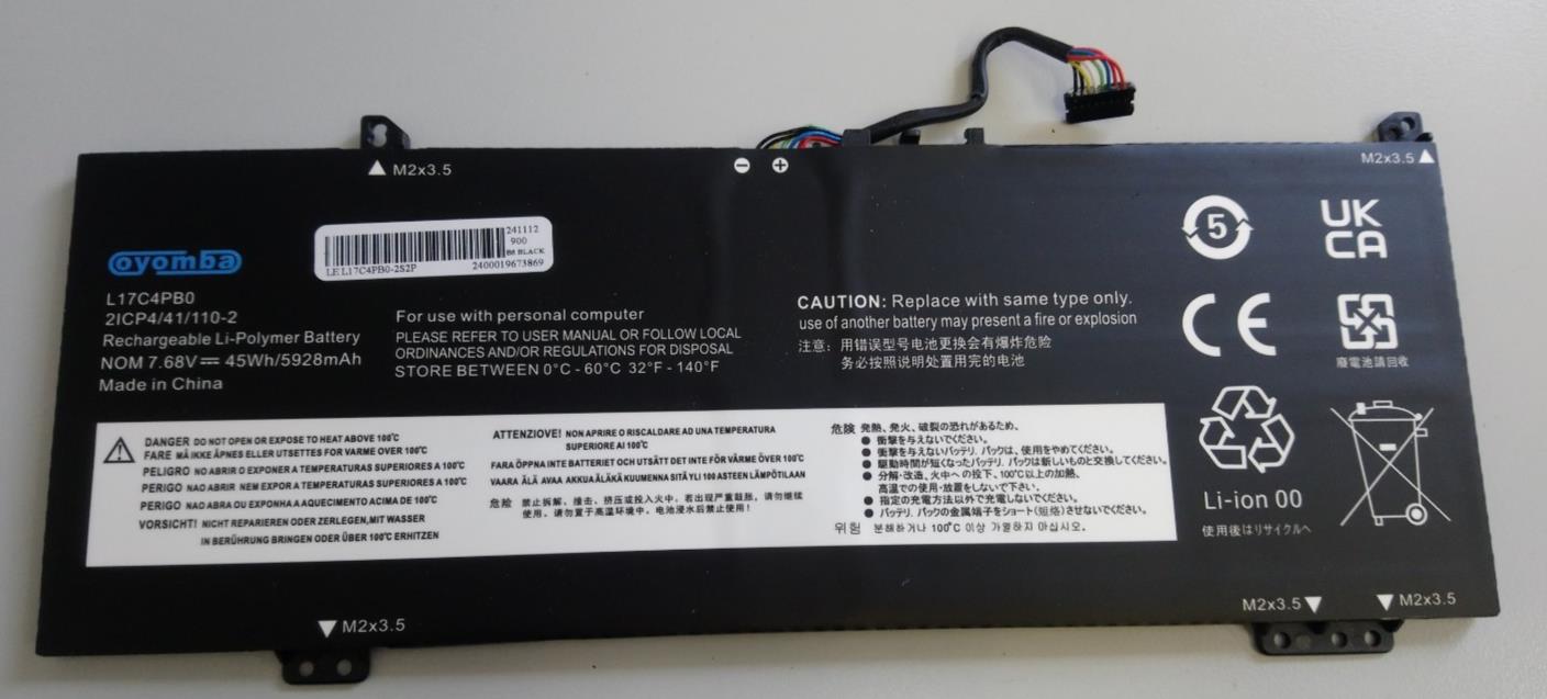 Oyomba New Replacement Battery L17C4PB0 For Lenovo IdeaPad 530s-14IKB 530s-15IKB