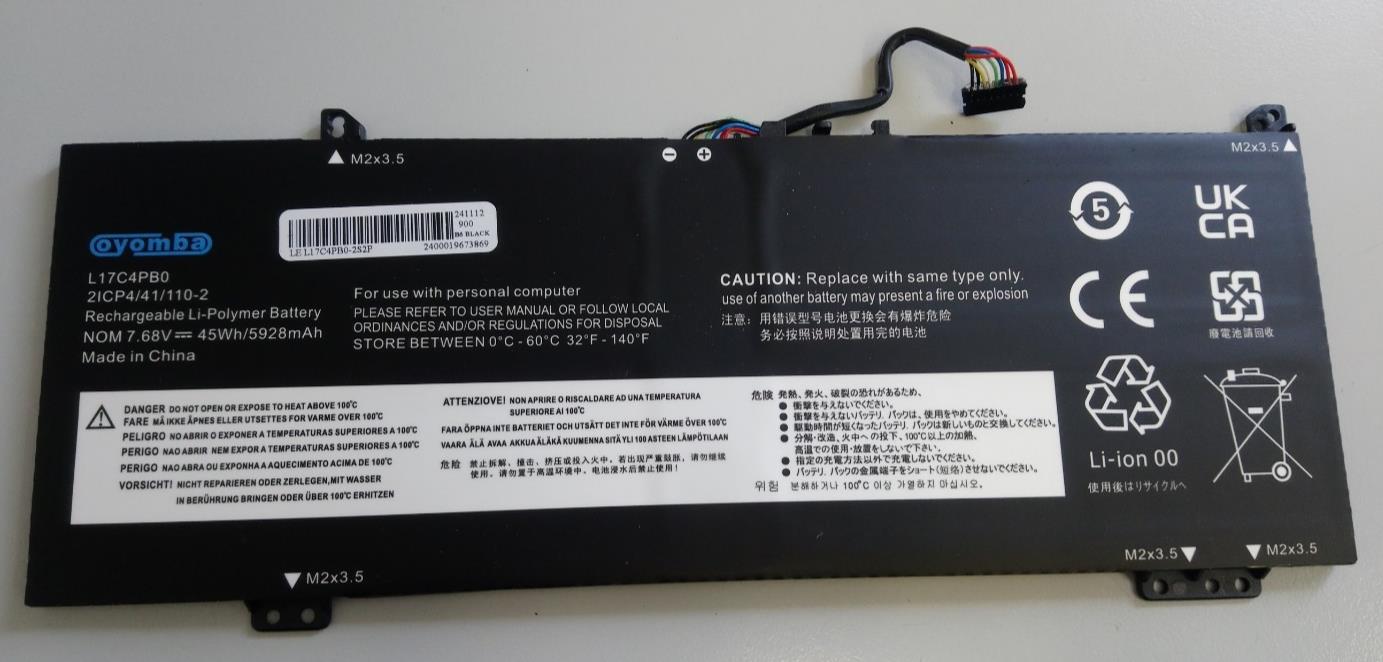 Oyomba New Replacement Battery L17C4PB0 For Lenovo IdeaPad 530s-14IKB 530s-15IKB